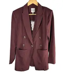 NIC+ZOE The Avenue Business Casual Work Attire Blazer Redwood Size 8 Stretch