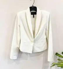 BCBGMAXAZRIA | White Jacket with a Cutout Back