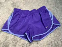 Nike Women's Athletic Shorts in Purple and Light Blue