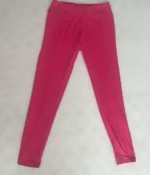 One Size Hot pink Leggings Fits like a  Medium