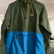 L.L. Bean Womens Katahdin Pullover Mountain Classic Anorak Hooded Coat Jacket S