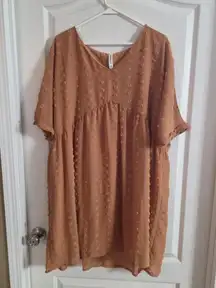 Zenana Women’s Burnt Orange Boho Dress Sz 2X.  6005