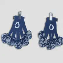 NWOT NFL Indianapolis Colts Spirit Fingers Gloves Cheer Pom Poms Blue/White OS