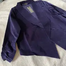 DG2 by Diane Gilman Vintage Women’s Open Front Navy Stretch Blazer NWT Size XL