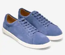 Cole Haan  Grand Crosscourt Blue Suede Sneakers Casual Shoes W08785 Size 6.5B