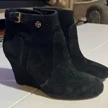 , Milan suede black ankle boots women’s size