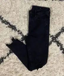 Distressed Black Hi-Rise Jeggings