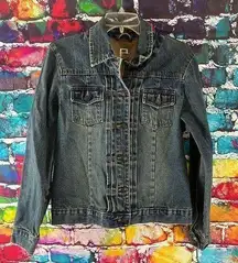 Gap Vintage Y2K Denim Trucker Jacket Size Medium 100% Cotton