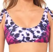 Salt + Cove Women's Fuchsia How Do You Zoo Tie-Dye Bikini Swim Top sz Junior’s L