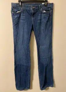 New NWT Ann Taylor LOFT Modern Boot Cut Low Rise Medium Wash Jeans Size 6