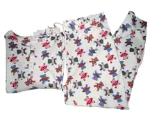 Vera Bradley Tossed Teddies Henley Pajama Jogger Pant & Top Set Size 2XL Cotton