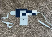 Indonesian Designer unisex funky utility style wrap  denim belt Jakarta fashion