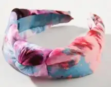 Anthropologie Katchel Sunset Pink Tie Dye Knotted Headband New With Tags