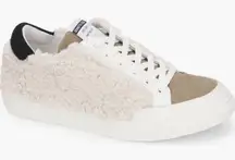 Kenneth Cole Fashion Sneakers Womens 5.5 Faux Shearling Low Top Lace Up Shoes