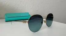 Tiffany & Co. Women’s Gold/Blue Sunglasses