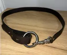 Vintage Black Garter Belt Hip Waist Retro Western Boho‎ Hobo Navajo Italy Sz L