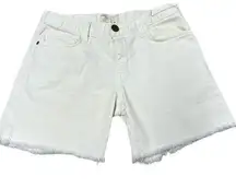 Current/Elliott boyfriend roll shorts white size 25