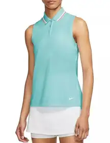 Nike  Women's Dri-FIT Victory Sleeveless Golf Polo Green BV0223 Size S standard