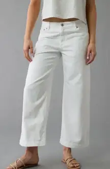 American Eagle Dreamy Drape Baggy Wide-Leg Crop Jeans