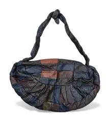 Spain Boho Hobo Leather Black Brown Purse