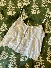 American Eagle Pintuck Tiefront Cami