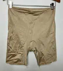 Spanx‎ seamless shapewear shorts tan size large