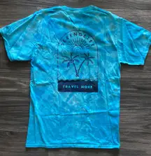 Blue Tie Dye Short Sleeve Graphic Tee