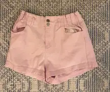 Pink Jean Shorts