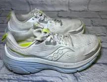 Saucony Guide 18 Shoes Womens 7.5 White Ice Melt Road Track Running Cushion