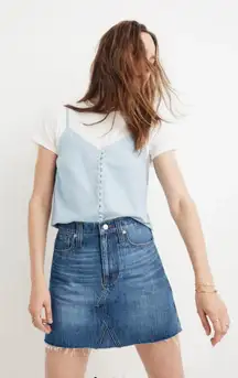 Madewell Rigid Denim A-Line Mini Skirt