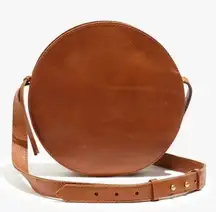 Madewell Simple Circle Bag in Brown Leather