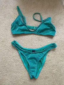 Triangl Bikini Set Sparkle Green