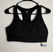 Reebok‎ Women Size Black New Medium Support Sports Bra