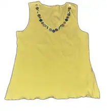 Size Medium Unbranded Shell Yellow Neon Y2K Style Top