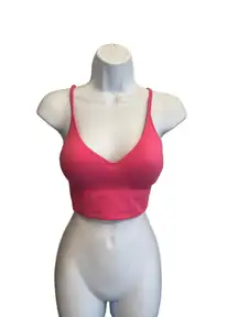 Street Wear Society Hot Pink Padded Sports Club Bra Small