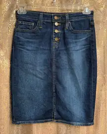 Big Star Stella High Rise Denim Pencil Skirt Size 26 Small