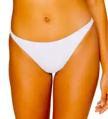 Andie Swim x Demi Moore Tropez Crochet Bikini Bottom White NWT Medium