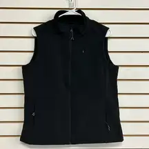 Iceburg Women’s Wind/Water Resistant Vest Size Small Black EUC Lined Pockets