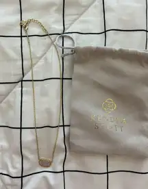 Kendra Scott Gold Iridescent Drusy Elisa Necklace