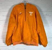 Vintage Tennessee Volunteers Windbreaker XL 1/4 Zip Reversible Puff Adidas