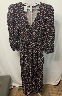 Floral Black Dress Size‎ medium