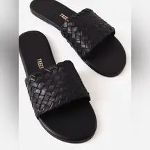 TKEES Betty Leather Sandal Black