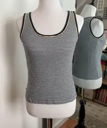 Chaps Denim Small Striped Tank Top