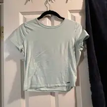 Hollister Baby Blue Baby Tee Size Medium