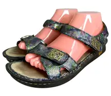 Alegria Vie 155 Vienna Shine On Metallic Mermaid Sandals EU 40 US 9.5 - 10