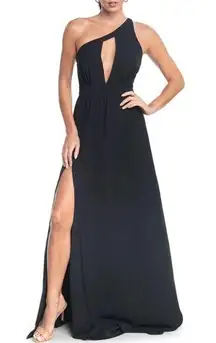 Dress the Population Bea One Shoulder Cutout Gown