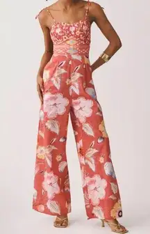 Anthropologie ’s Ranna Gill Floral Wide Leg Jumpsuit