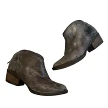 Very Volatile Sofia Zipper Leather Ankle Bootie