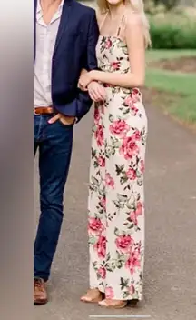 Floral Sleeveless Maxi pants romper