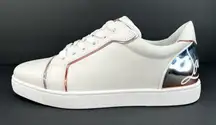 Christian Louboutin Fun Vieira Flat Logo Metallic Degrade Mirror Sneakers EU 42